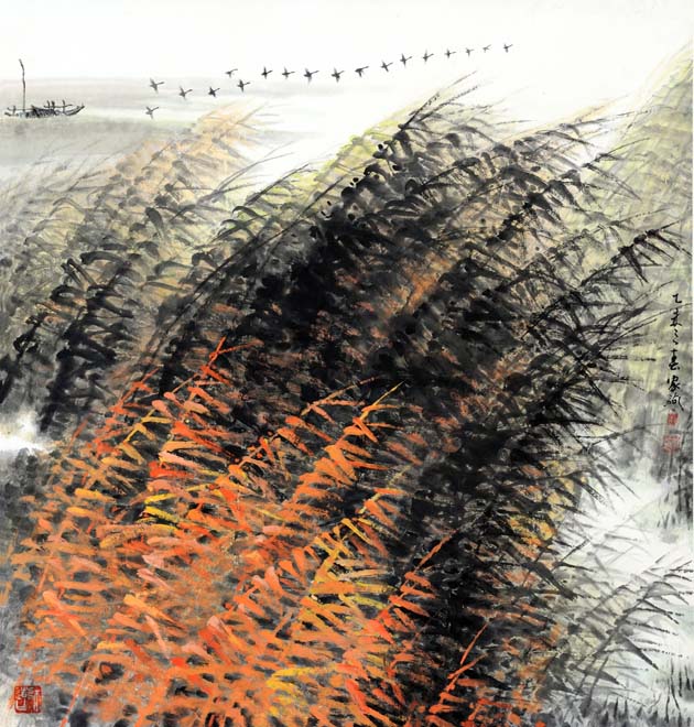 007.《.秋色图》 (中国画) 68×68公分.JPG 007.《.秋色图》 (中国画) 68×68公分.JPG