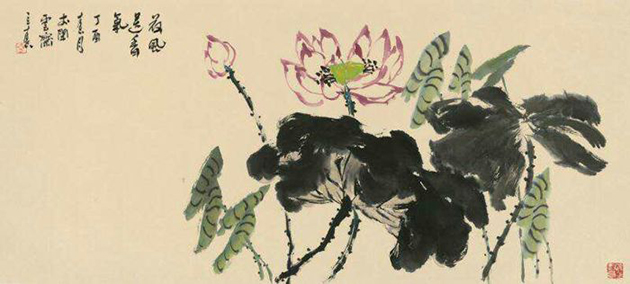 荷花送香气59x118cm.jpg 荷花送香气59x118cm.jpg
