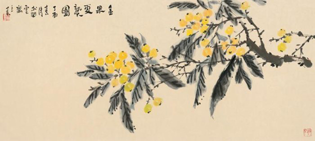 金果夏熟图59x118cm.jpg 金果夏熟图59x118cm.jpg