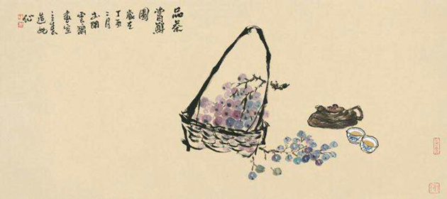品茶赏鲜图59x118cm.jpg 品茶赏鲜图59x118cm.jpg