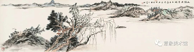 王立春《水绿无寒烟》200x45cm.jpg