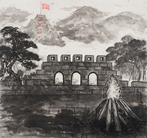 010--1作者:高炜 题目:《遵义战西风台 》尺寸:98X98CM 创作年代:2021年.jpg 010--1作者:高炜 题目:《遵义战西风台 》尺寸:98X98CM 创作年代:2021年.jpg