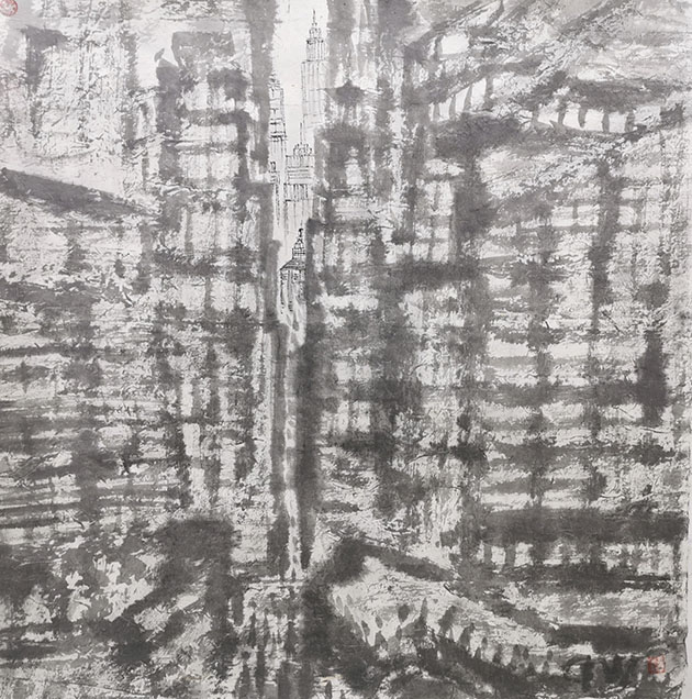 026作者:高炜 题目:《街景》尺寸:68X68CM 2019年4.jpg 026作者:高炜 题目:《街景》尺寸:68X68CM 2019年4.jpg